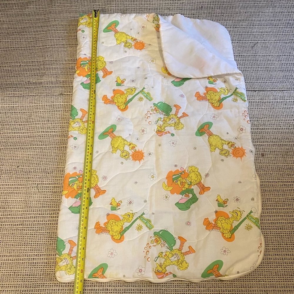 Vintage 1980 Sesame Street big bird baby/toddler sleeping bag